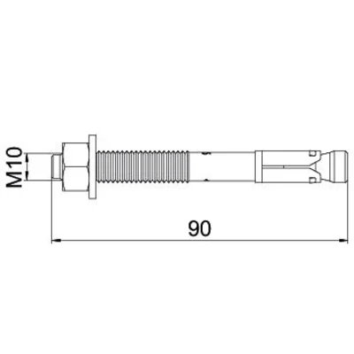 Анкерний гвинт ЕА М10х90