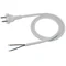 Anschlusskabel mit angegossenem geraden Stecker, weiß, 250 V~/10 A, PVC, 2 x 1 mm² – 2 m, PZ1P-2-1