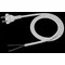 Anschlusskabel mit angegossenem geraden Stecker, weiß, 250 V~/10 A, PVC, 2 x 1 mm² – 2 m, PZ1P-2-1