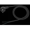 Anschlusskabel mit angespritztem Winkelstecker, schwarz, 250 V~/16 A, PVC, 2 x 1,5 mm² – 3 m, PZ1.5-3-2