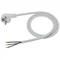 Anschlusskabel mit angespritztem Winkelstecker UNISCHUKO weiß 250V~/6A PVC 3x0,75mm² - 5m PZ0.75-05-1