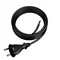 Anschlusskabel mit geradem Stecker IP20 2x1,5 H05RR 5m schwarz