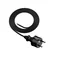 Anschlusskabel mit geradem Stecker IP44 3x1 H05RR 1,5m schwarz