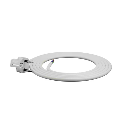 Anschlusskabel mit UniSCHUKO-Winkelstecker; 3x1,5; OMY żo; 1,5m; Weiß