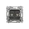 Antenna socket "F" type double metallised bronze