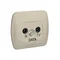 Antenna socket R-TV-DATA attenuation 10dB pure white