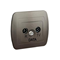 Antenna socket R-TV-DATA satin (metallic)