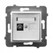 Antenna socket type F single white
