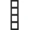 Anthracite, velours, cadre quadruple, Q.1