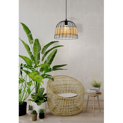 ANWICK Pendant lamp 37 cm black