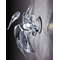Aplique 3D 1xE14 230V transparente