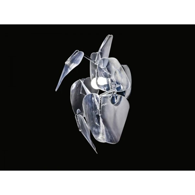 Aplique 3D 1xE14 230V transparente