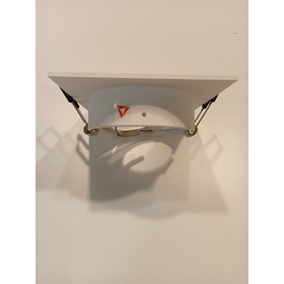 Apparecchio alogeno da incasso, quadrato, bianco opaco