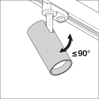 Apparecchio di illuminazione a binario TRACKLIGHT SPOT D95 55W 4000K 90RA NFL WT