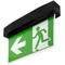 Apparecchio di illuminazione di emergenza a montaggio superficiale SUPREMA D-std M 3H AT IP54 NT [BLK] + (E2, E3) / 93994 230V