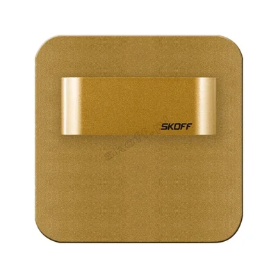 Apparecchio di illuminazione per scale SALSA Short LED Light SKOFF 10 V DC 0.8 W IP 66 3000 K ottone opaco pz.