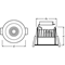 Apparecchio Spot-DarkLight LED fisso 7W 3000K 230V IP44
