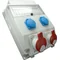 Appareillage 1x32A 5p 1x16A 5p 2x250V fenêtre
