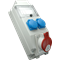 Appareillage 1x32A 5p 2x250V fenêtre