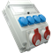 Appareillage 2x32A 5p 4x250V fenêtre