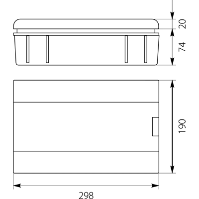 Appareillage encastré SRp-12 (N+PE)