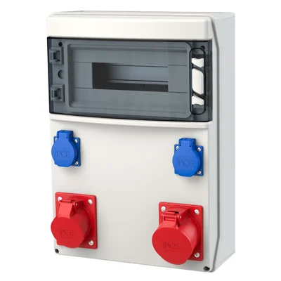 Appareillage fixe STAR 12M 1x CEE 16A 5P 400V 1x CEE 32A 5P 400V 2x GS 16A 230V