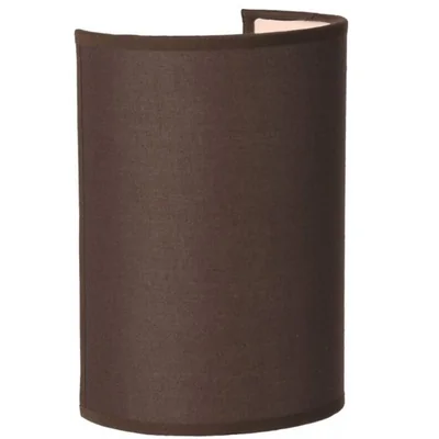 Applique CORAL E14 Abat-jour Rond H20cm Brun