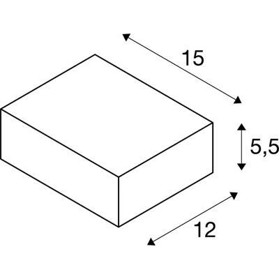 Applique d'extérieur Quadrasyl anthracite