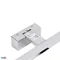 Applique murale LED KEIRA 12W 4000K 60CM IP44 CHROME