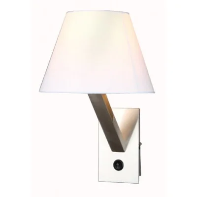 Applique murale Orlando nickel blanc