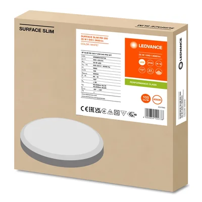 Applique murale SURFACE SLIM RD 350 P 35W 840 IP65 EUE LEDV