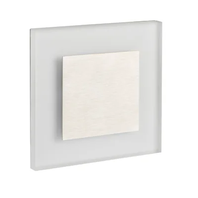 APUS LED luminaire d'escalier 0,8W 13lm 12V 3000K IP20 carré argent