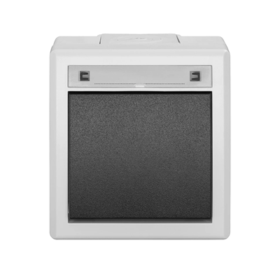 AQUANT 2K surface-mounted switch 1-pole (staircase) IP 55 - grey 7035/7016