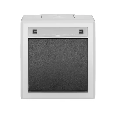 AQUANT 2K surface-mounted switch 1-pole (staircase) IP 55 - grey 7035/7016