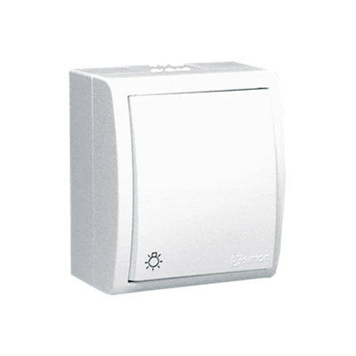 AQUARIUS IP54 hermetischer Lichtknopf weiß