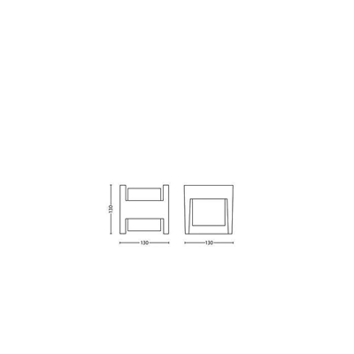 ARBOUR Outdoor wall lamp 2x4.5W LED 800Lm WW anthracite