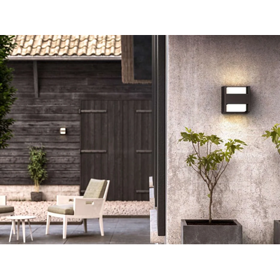 ARBOUR Outdoor wall lamp 2x4.5W LED 800Lm WW anthracite