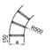 Arch 45 degrees width 500mm height 160mm