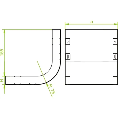 Arch width 250mm height 38mm