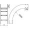 Arco vertical exterior, ancho 600 mm, alto 160 mm