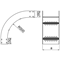 Arco verticale esterno, larghezza 600mm, altezza 160mm