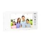 ARCUS RFID Handsfree video intercom set 7" LCD pin hole memory with key fob reader white