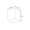 Arcylbox Ceiling lamp black transparent