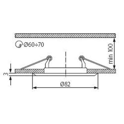 ARGUS CT-2114 GRAPHITE ceiling spotlight