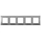 ARIA Cadre cinq postes pour ensembles IP-44, argent