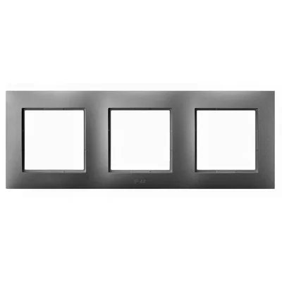 ARIA Cadre triple pour ensembles IP44 gris mat