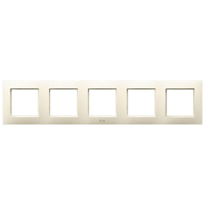 ARIA Cornice a cinque posti per set IP-44 ecru