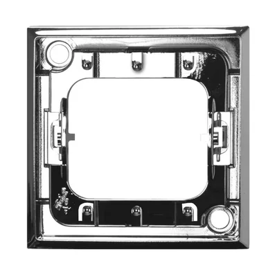 ARIA Cornice decorativa per montaggio su connettori tripli, argento lucido