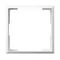 ARIA Cornice decorativa per prese singole senza coperture, prese telecomunicazioni e dimmer, bianco