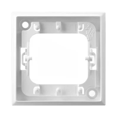 ARIA Cornice di montaggio decorativa per connettori tripli, bianca